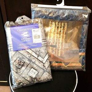 NWT 2 Fabric Shower Curtains